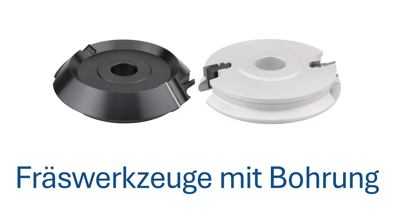 Fräswerkzeuge mit Bohrung